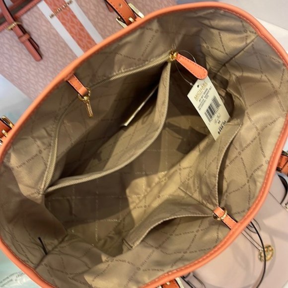 Michael Kors Jet Set Travel Medium Carryall Tote Sherbert Multi - Picture 12 of 16